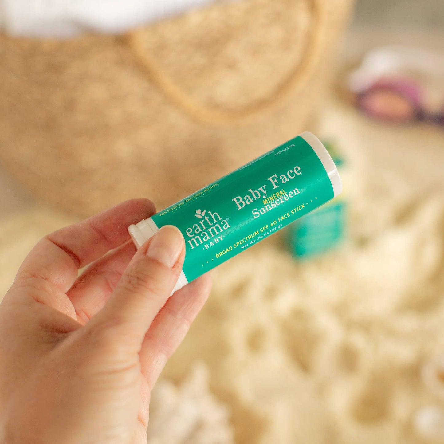 Earth Mama Organics - Baby Face Mineral Sunscreen Face Stick - SPF 40
