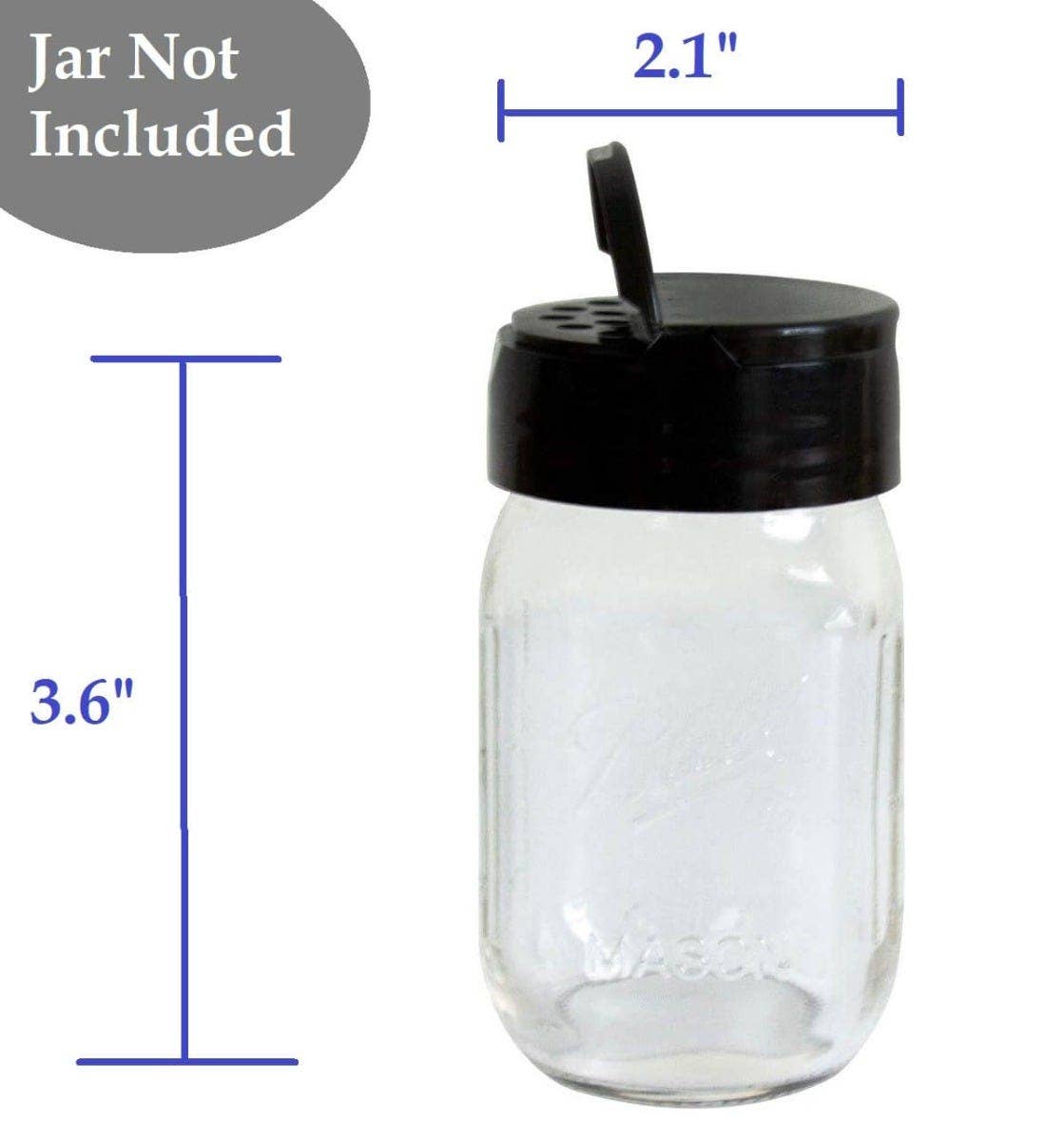 ReCAP® Mason Jars lid Shaker Minis| Mini Mouth| 6 Packs of 4