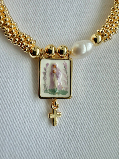 Harleigh Leonards Designs - Our Lady in Lavender Bracelet