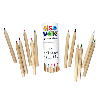 elseware unplug / eco-kids - Colored Pencils - Tall & Travel Size - 12 Colors