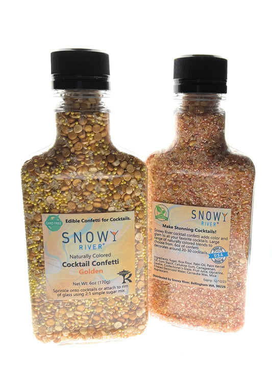 Snowy River Golden Cocktail Confetti (1x6oz Bottle)