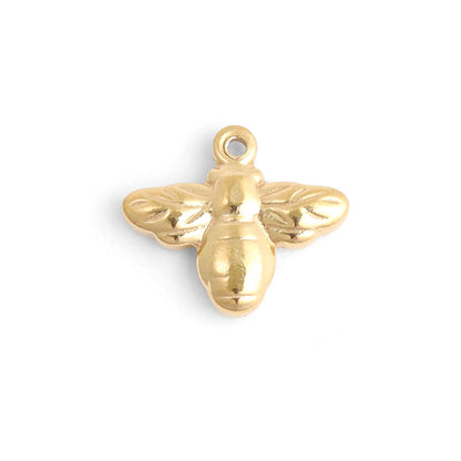 WJW - 18K Gold PVD Stainless Steel Bee Charm
