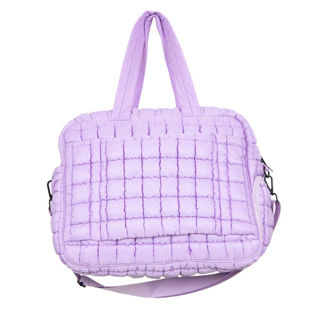 Katydid - Light Purple Weekend Duffel w/ Pass-Thru Slip