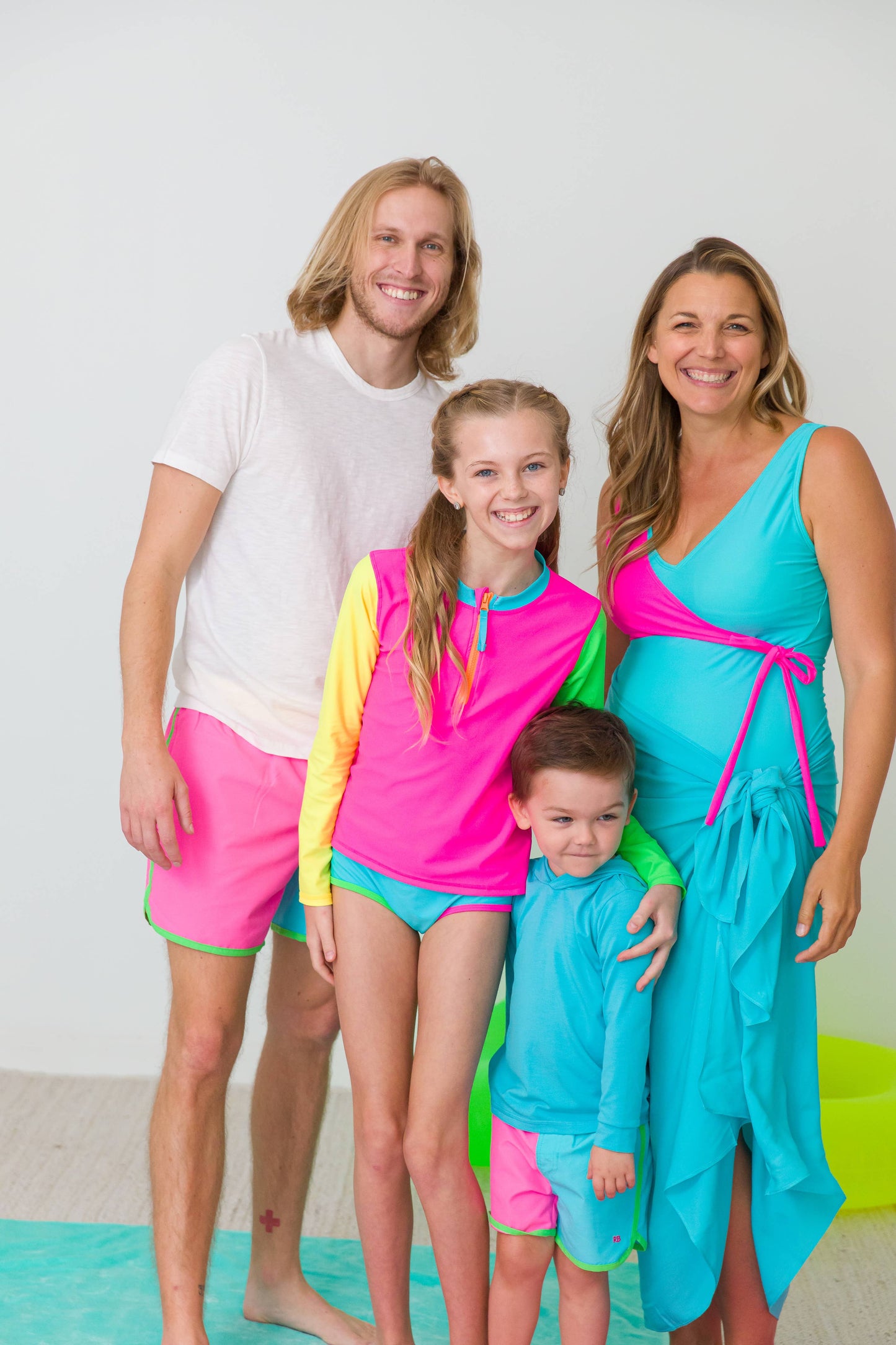 RuffleButts + RuggedButts - Women's Bright Aqua Convertible Sarong