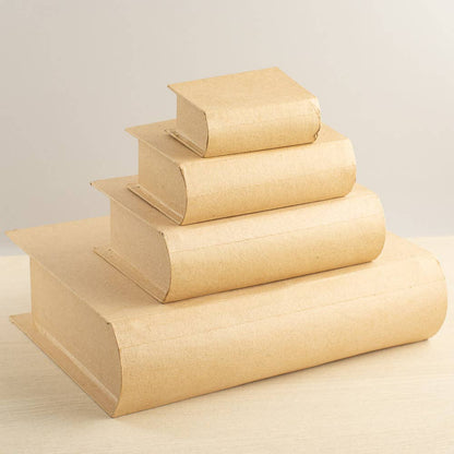 Factory Direct Craft - 4 piece Paper Mache Book Shaped Box Set