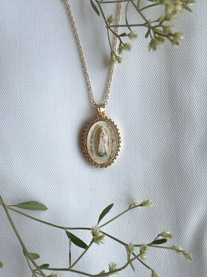 Harleigh Leonards Designs - Our Lady in Lavender Necklace