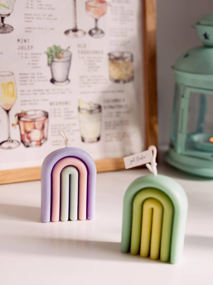 Scented Arch Rainbow Candles | Natural Soy Wax