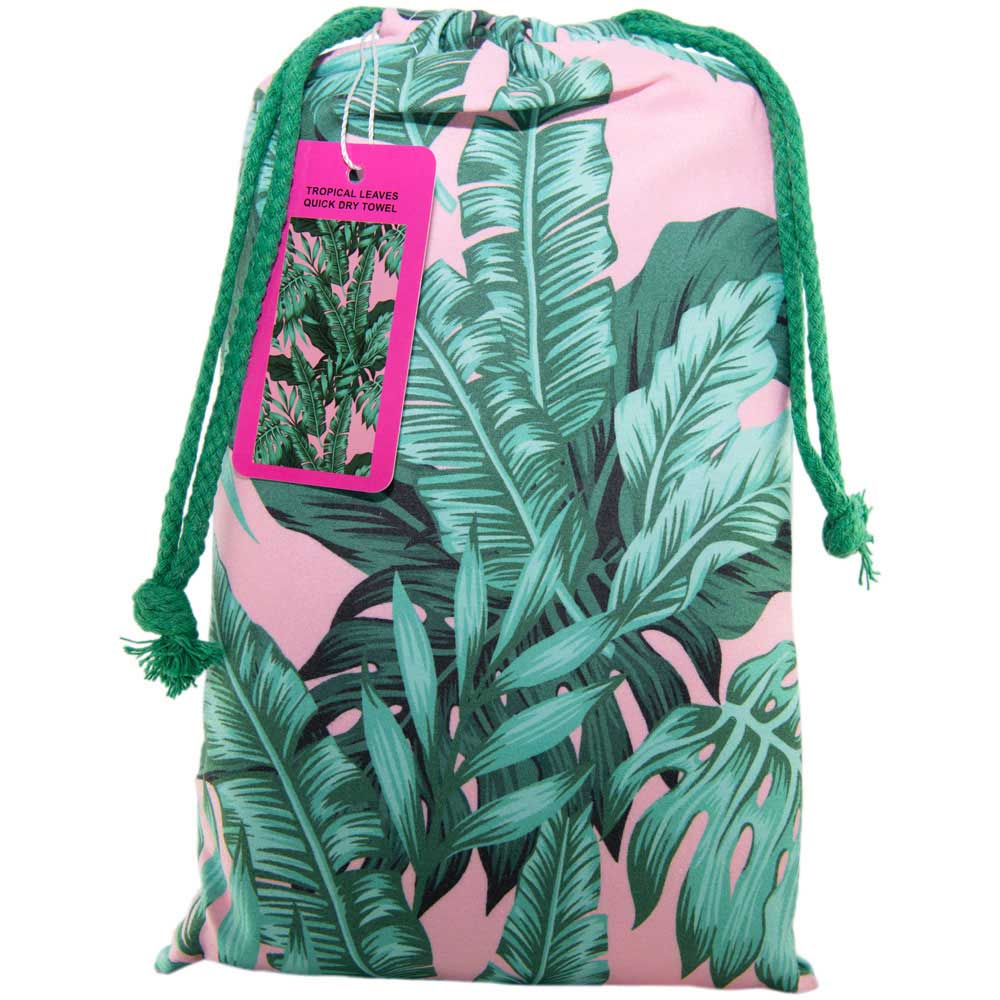Katydid - Tropical Leaves Quick Dry Beach Towel