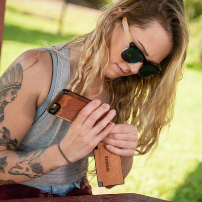 WUDN Handcrafted - Customizable Slim-Dual Wooden Power Bank