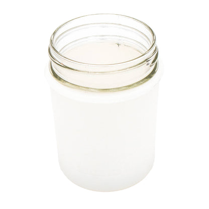 Mason Jar Lifestyle - Silicone Sleeve for Regular Mouth Half Pint 8oz Mason Jars