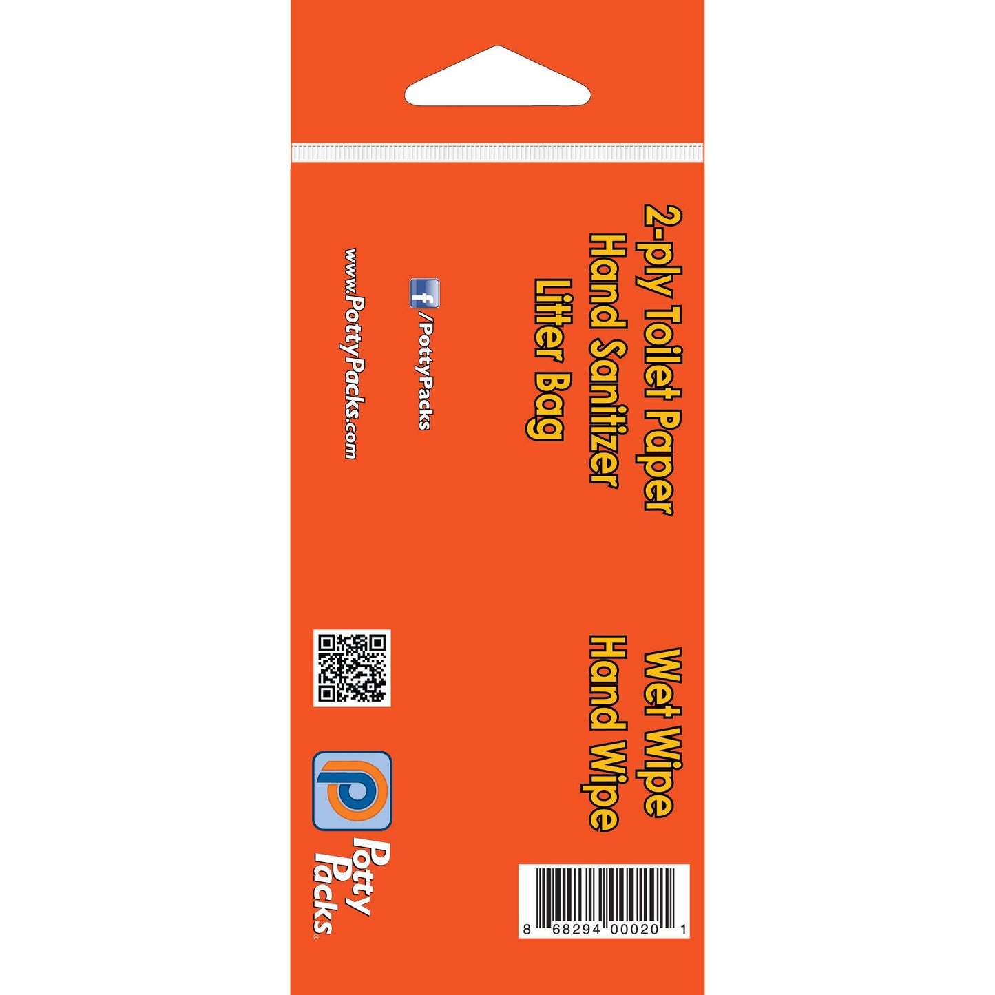Potty Packs - Everything But The Toilet SH! Kit - Wet Wipes Included