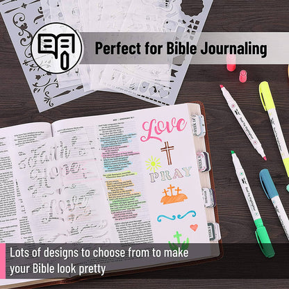 Mr. Pen - Creative Bible Journaling Stencil Set - 14 Sheets