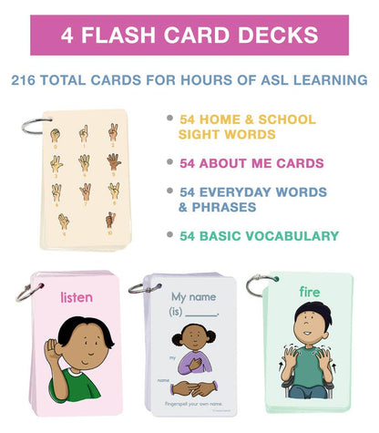 Carson Dellosa Sign Language Flash Cards