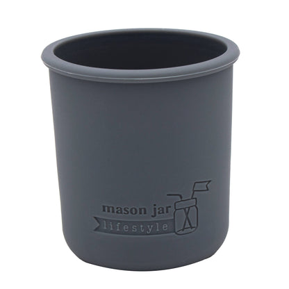 Mason Jar Lifestyle - Silicone Sleeve for Regular Mouth Half Pint 8oz Mason Jars