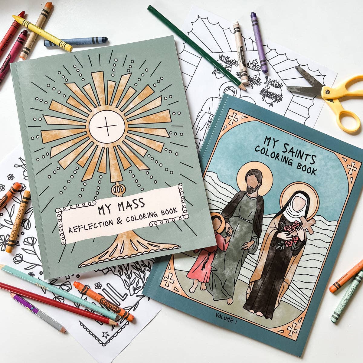 The Little Rose Shop - Catholic Coloring Book