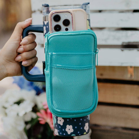 Katydid - Deep Teal Tumbler ZIPPER POUCH