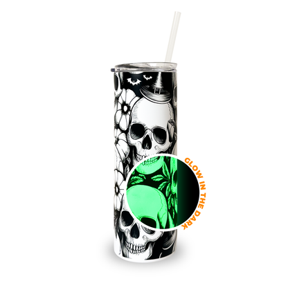 Hogg Outfitters - 20oz SUBLIMATION GLOW TUMBLER - Green Glow in the Dark