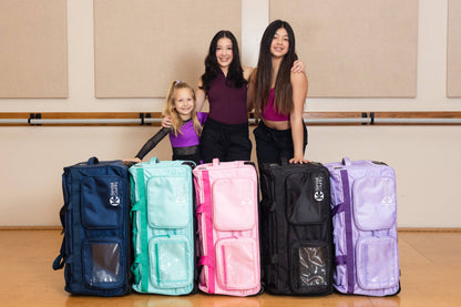 Kendall Country - Collapsible Costume Rolling Dance Bag with Garment Rack -28"