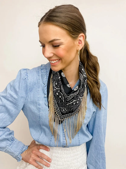 Blingdana by KF Designs - Original Blingdana™ Crystal Fringe Bandana