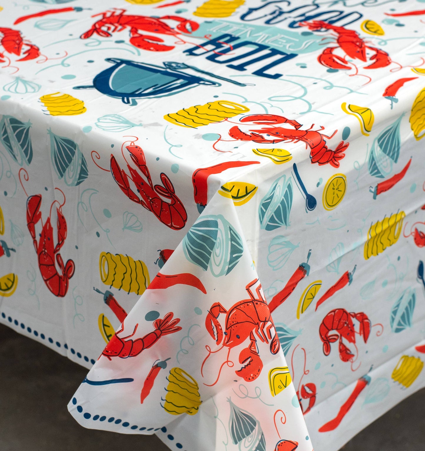 THE PARISH LINE - Disposable Tablecloth - Let the Good Times Boil