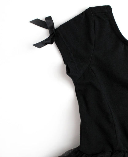 RuffleButts + RuggedButts - Girls Black Ballet Tutu Dance Leotard