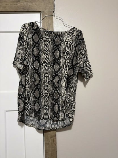 snake skin top- size large