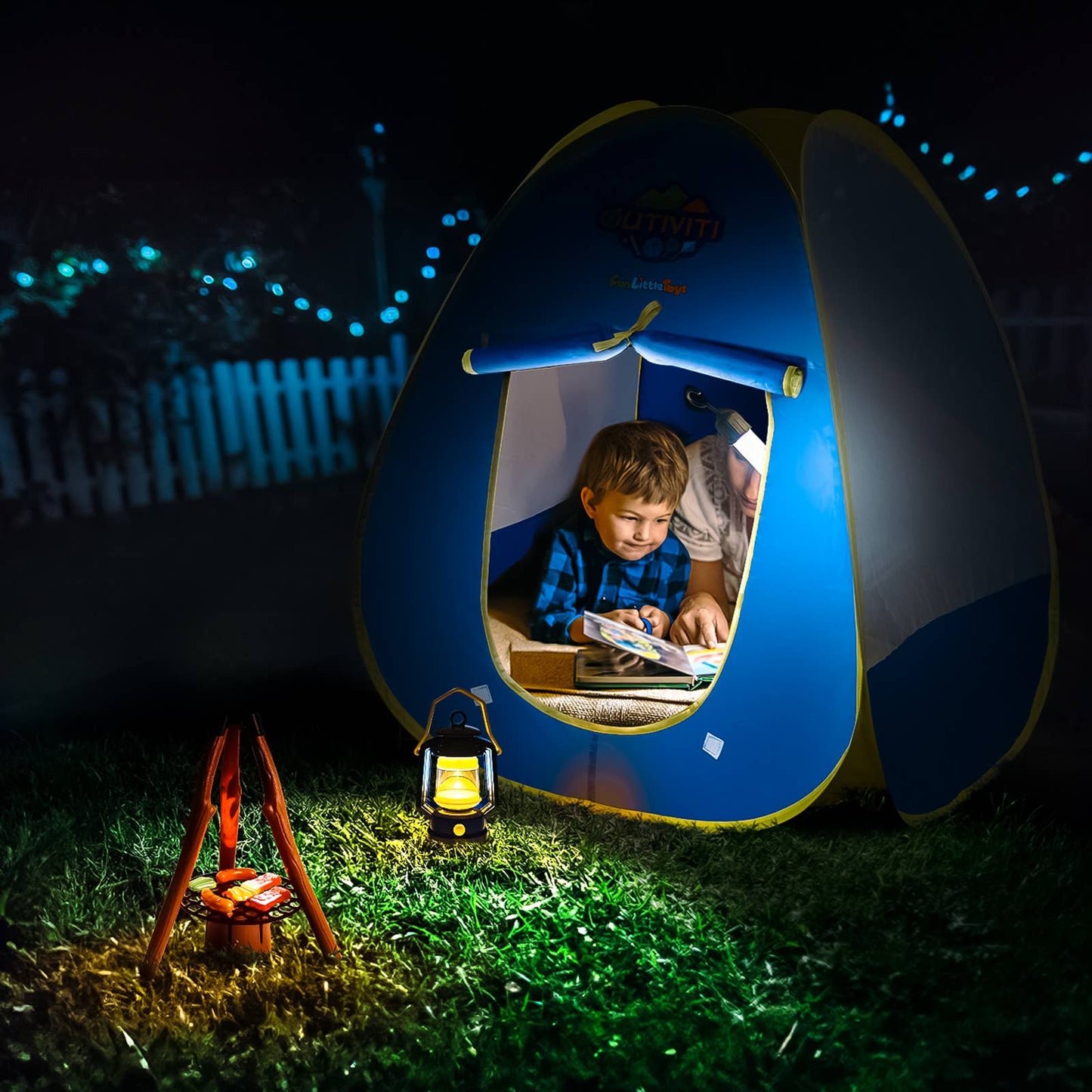 Fun Little Toys - 22 PCS Camping Tent Set with Cooking Facilities