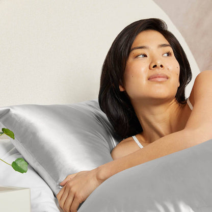 KITSCH - Satin Pillowcase King - Silver