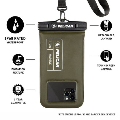 Case-Mate - Pelican Marine Waterproof Floating Pouch - Phone Pouch