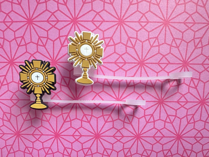 Saintly Heart LLC - Catholic Straw Toppers: Adoration (a 2 pack!)