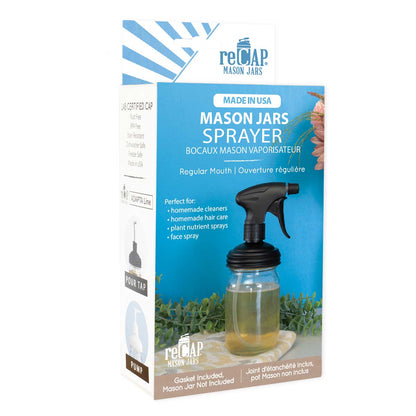 ReCAP® Mason Jar Sprayer Lid, Regular Mouth | Case of 16