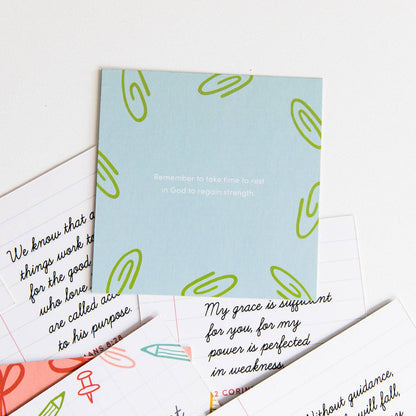 The Daily Grace Co - Encouragement for Teachers Verse Card Set
