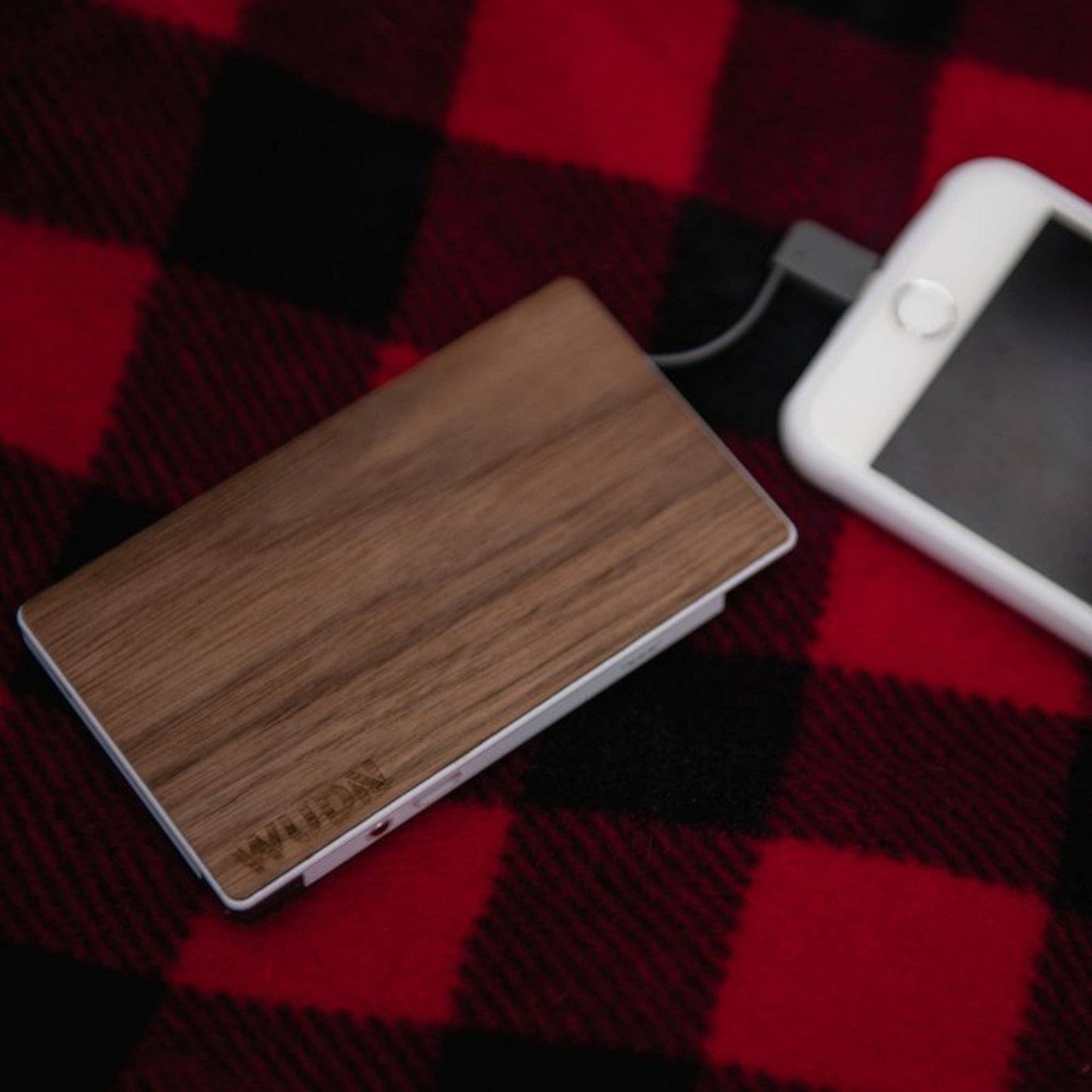 WUDN Handcrafted - Customizable Slim-Dual Wooden Power Bank