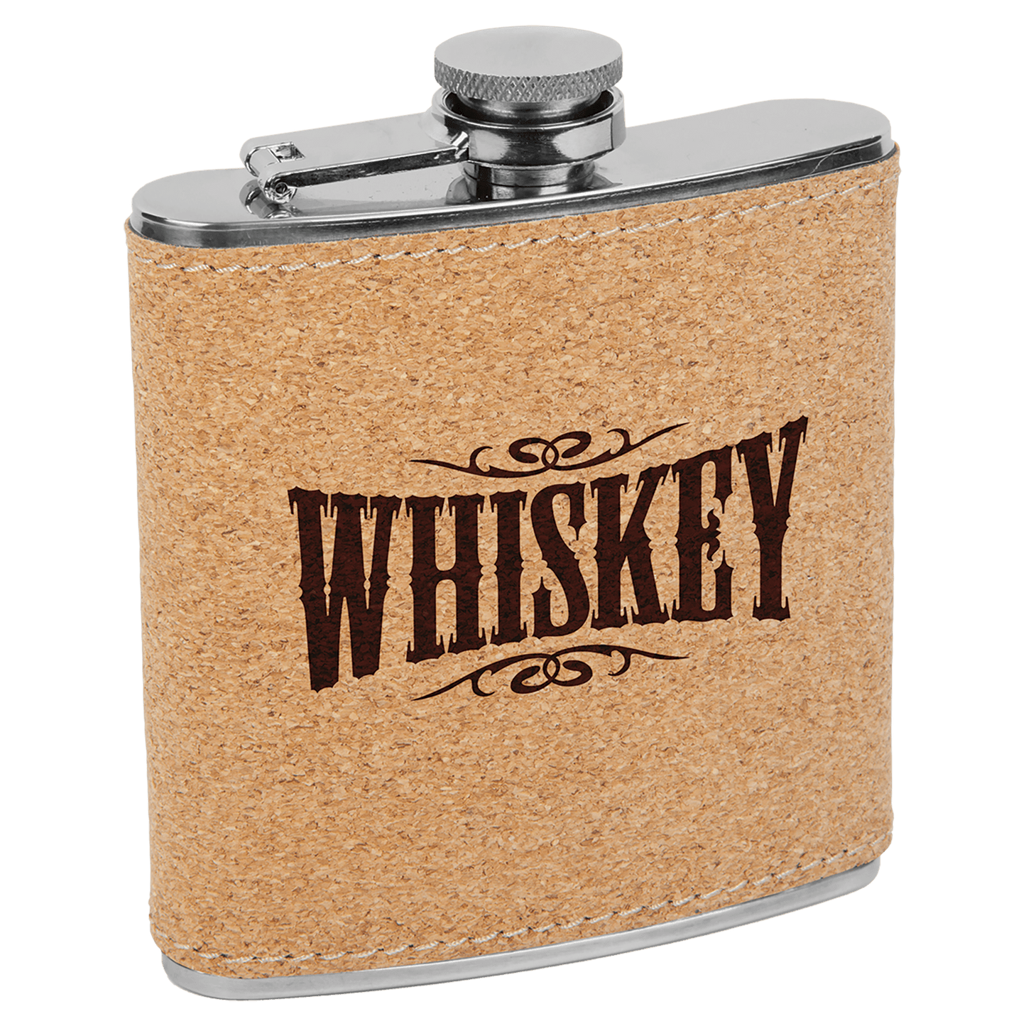The Rural Home - Custom Engraved Leatherette Flask – Custom Wholesale Gift