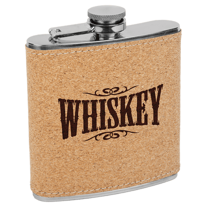 The Rural Home - Custom Engraved Leatherette Flask – Custom Wholesale Gift