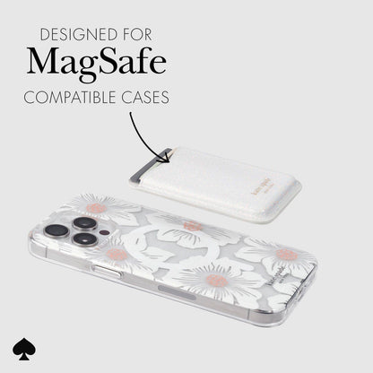 Case-Mate - Kate spade new york Wallet MagSafe White Glitter
