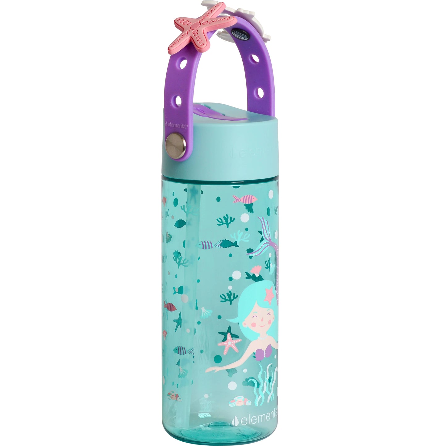 Elemental - 18oz Splash Charm Bottle - Mermaid