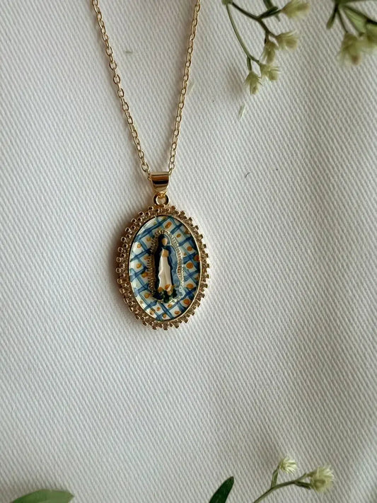 Harleigh Leonards Designs - Mary in Gingham Necklace