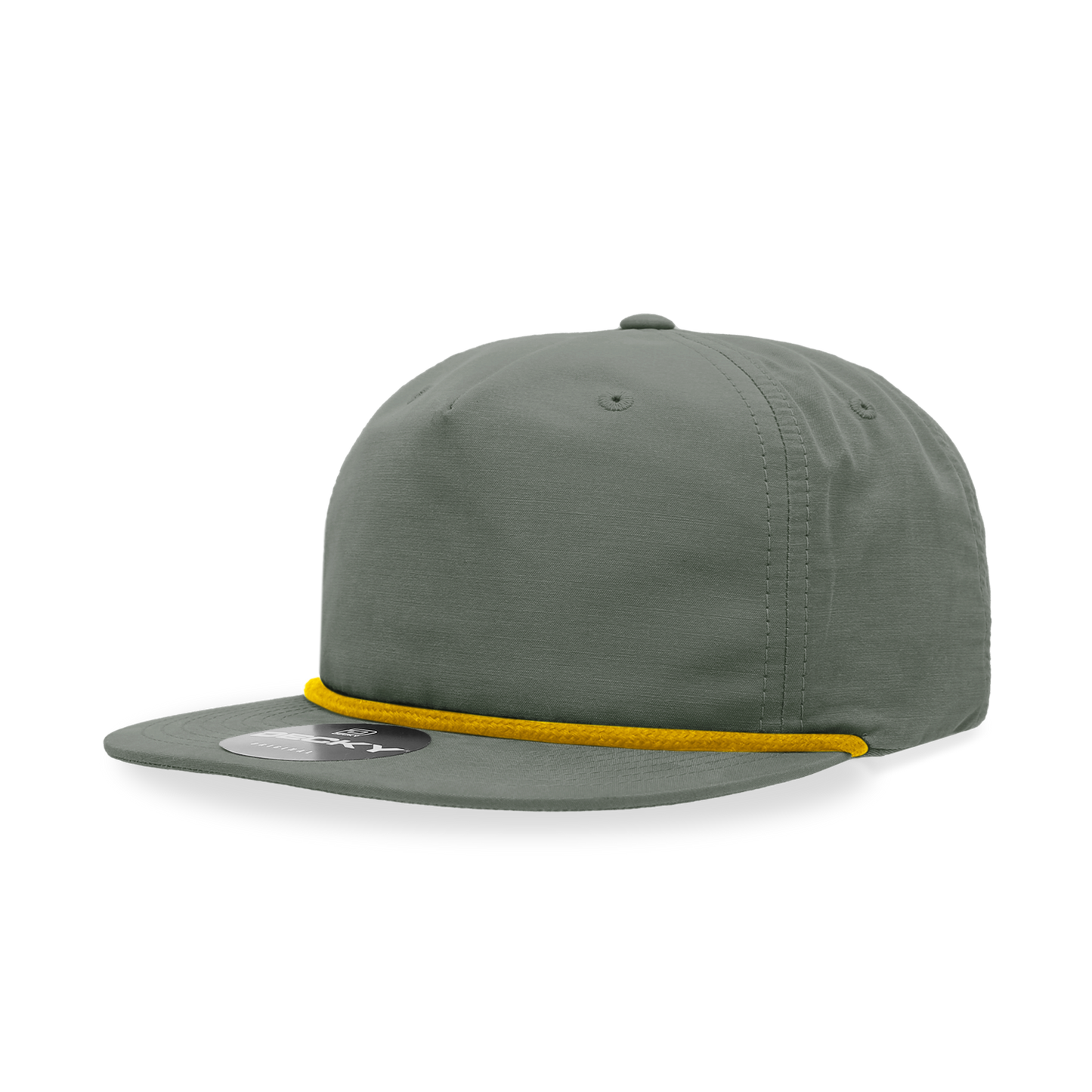 Custom Leather Patch, Decky 6032 Classic Rope Cap