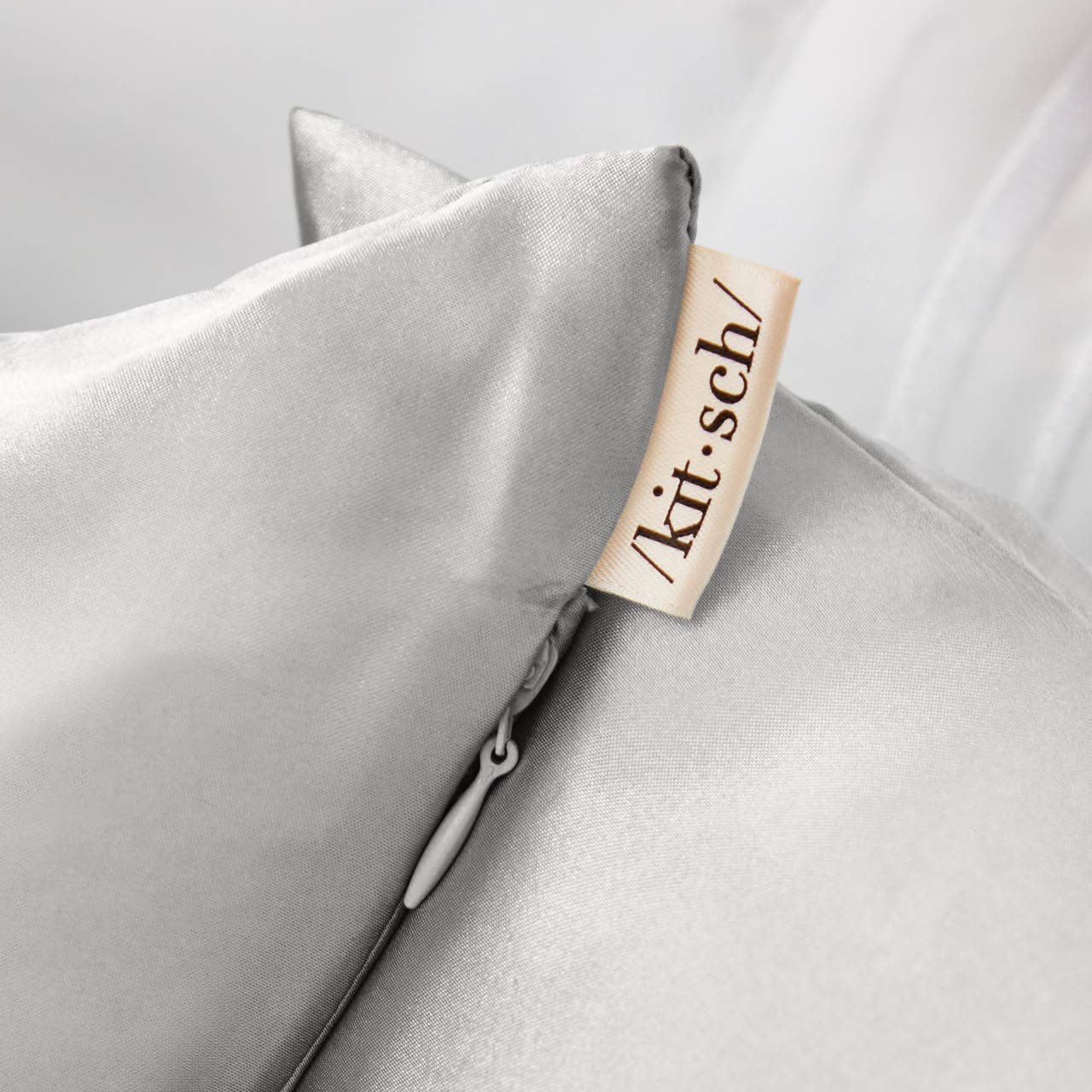 KITSCH - Satin Pillowcase King - Silver