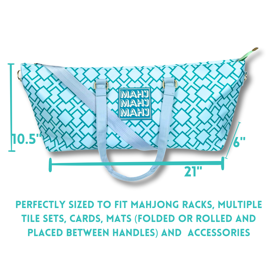 My Fair Mahjong - MAHJONG TOTE BAG  |  Wide with Zipper Closure