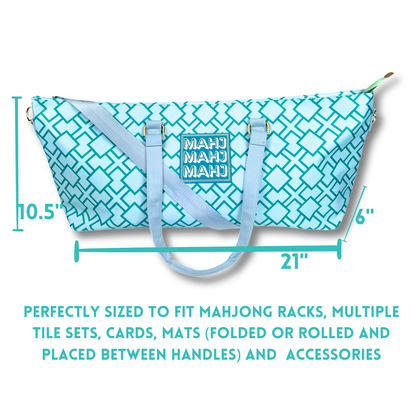 My Fair Mahjong - MAHJONG TOTE BAG  |  Wide with Zipper Closure
