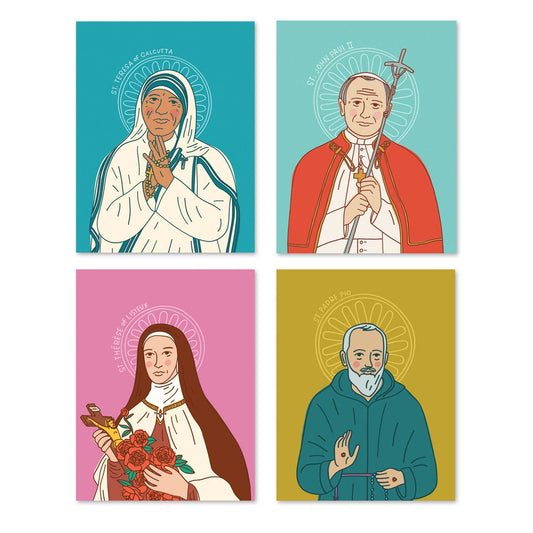 Catholic Family Crate® - Modern Saints Greeting Cards (set of 8)