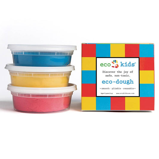 elseware unplug / eco-kids - Eco-Dough (3-Pack) - Natural, Non-Toxic Primary Colors