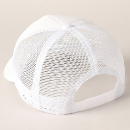 Fashion City - Solid Color Foam Mesh Back Trucker Hat