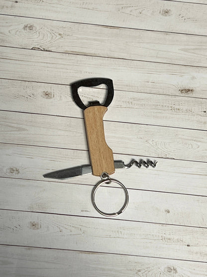 KW Laser Supplies - Bottle/Wine Opener Keychain