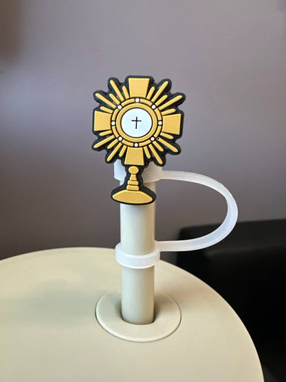 Saintly Heart LLC - Catholic Straw Toppers: Adoration (a 2 pack!)