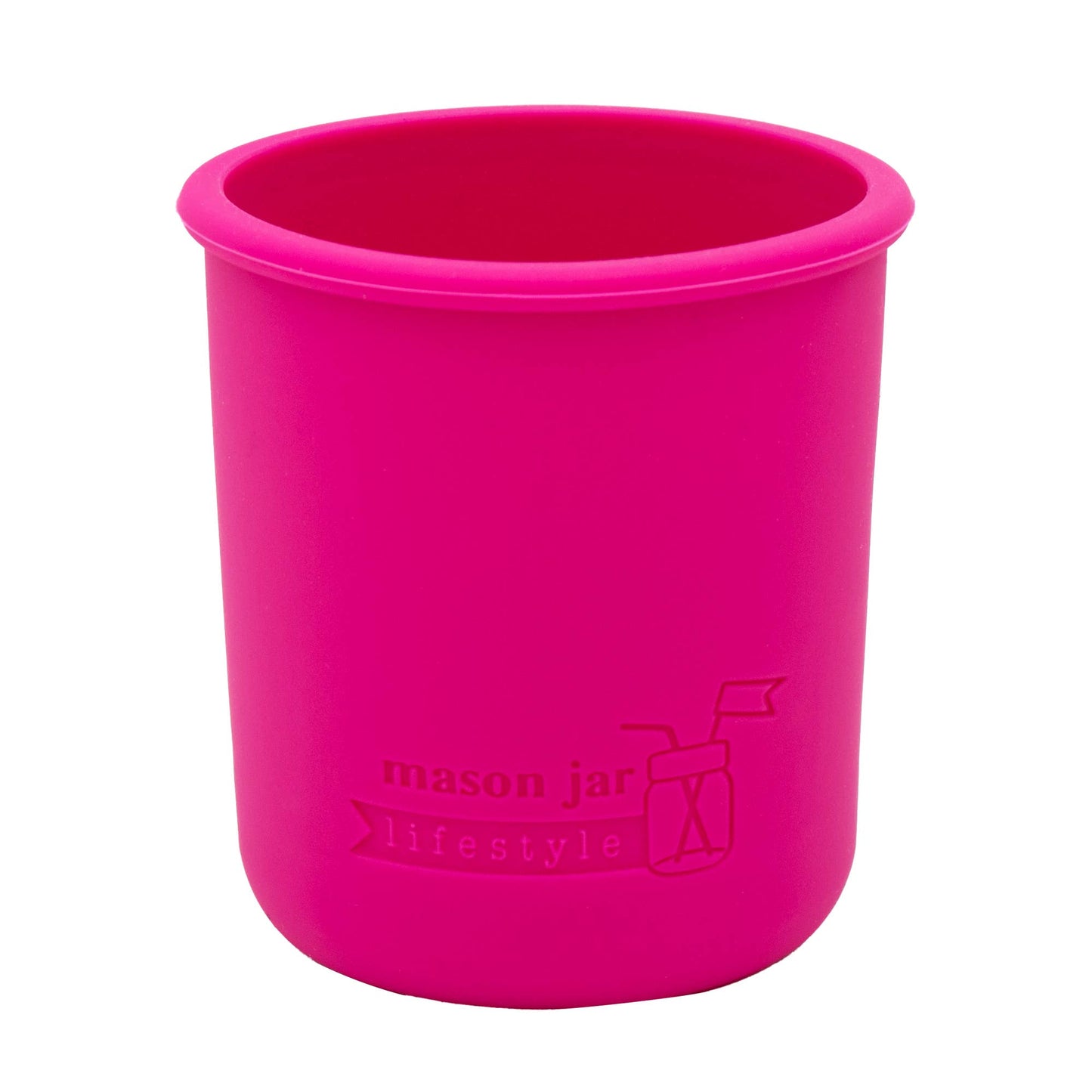 Mason Jar Lifestyle - Silicone Sleeve for Regular Mouth Half Pint 8oz Mason Jars