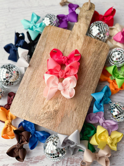 The Hair Bow Company - Original Grosgrain Hair Bow - Alligator Clip - 3"
