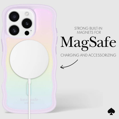 Case-Mate - Kate spade new york iPhone 16 Pro Wavy Opal Iridescent